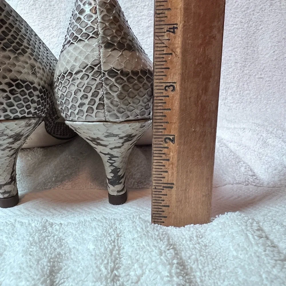 NWT & Box. Luxe J Renee Snake Skin, Size 10 , Kitten heel. Dust bag included- - Picture 8 of 13